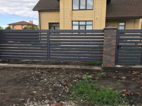 Забор жалюзи 72 метра фото в Дрожжино