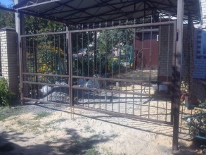 Решетчатые ворота распашные - пример 12 фото в Дрожжино