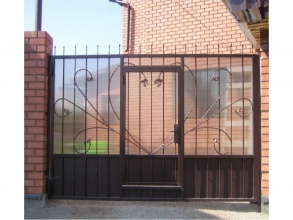 Кованые заборы с поликарбонатом 80 метров фото в Дрожжино
