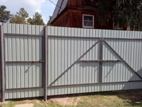 Забор с воротами и калиткой 100 метров фото в Дрожжино